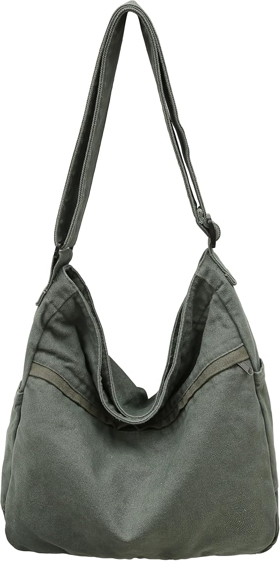 Large green shoulder bag