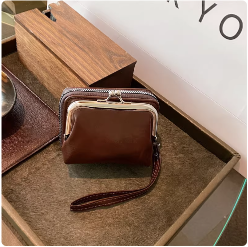 Compact Bifold Leather Wallet